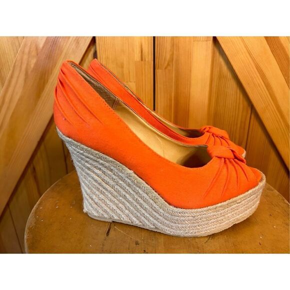 Rue21 Wedges Open Toe Size 6/7 S - Picture 3 of 8